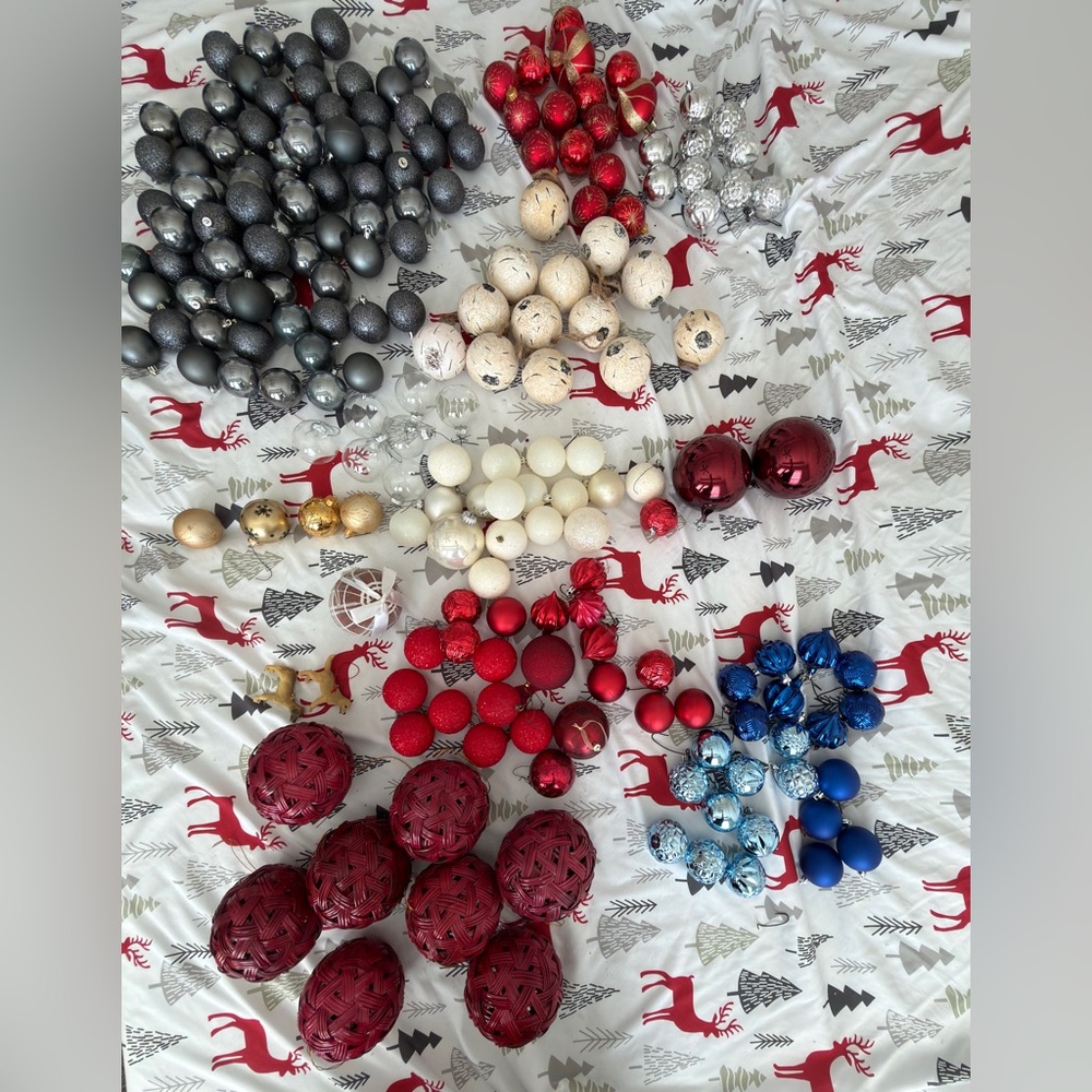 Assorted Christmas Ornaments Set